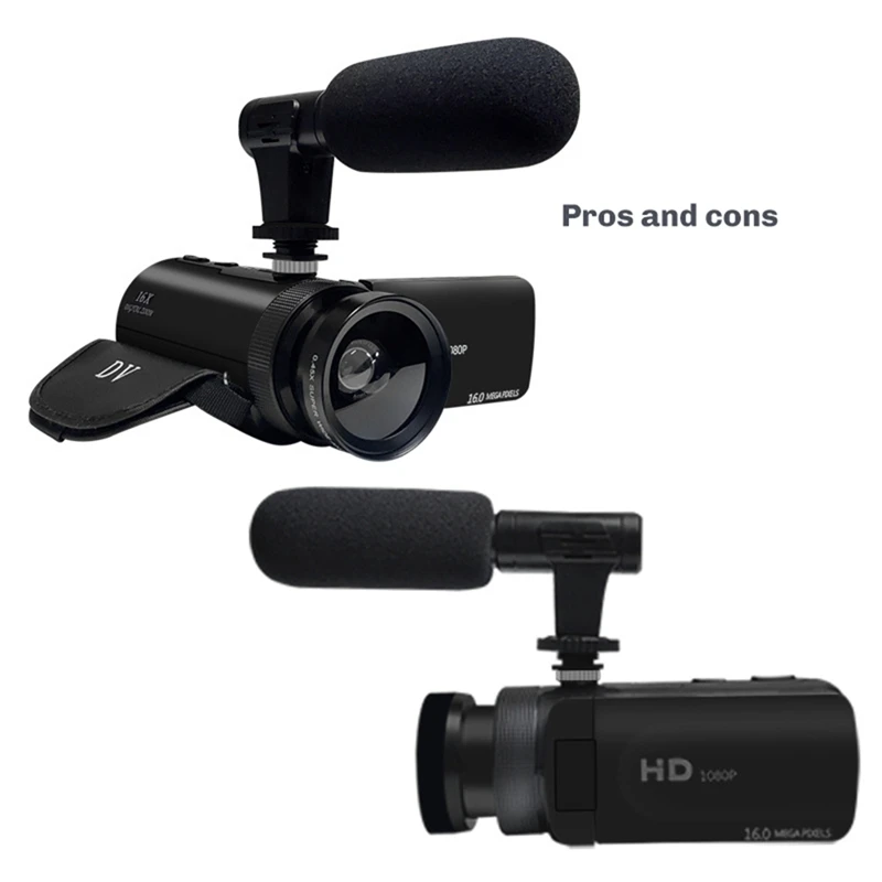 DV Video Recorder Camcorder Audio Recording With Microphone Digital Zoom Video Camera Machine For Recording Vlogs