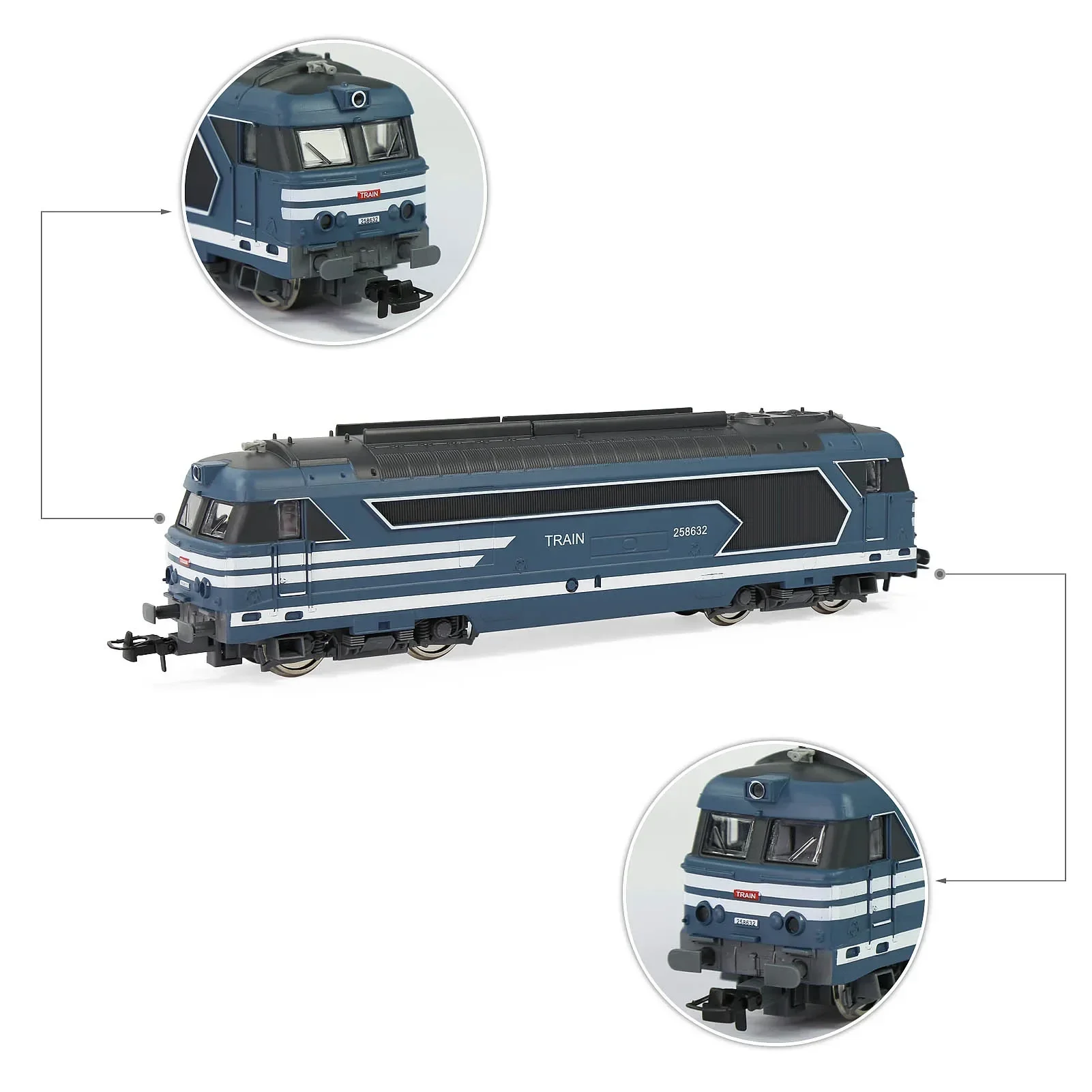 Evemodel HO Scale 1:87 Model Train Model Railway Locomotive EU Style HCT8702B