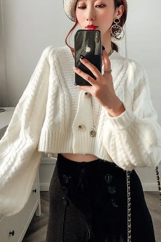 

Sweaters Jumpers Cardigans Womens Ladies Modal Silk Side Pocket Boxy Plaid Weekend Travel Casual Practical Functional Streetwear