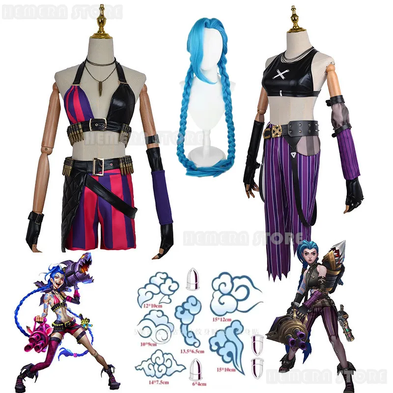 League Of Legends Arcane Cosplay Cannon Costume Jinx Loli Crit Arcane Battle Of The Two Cities Shoes Carnival Cosplay