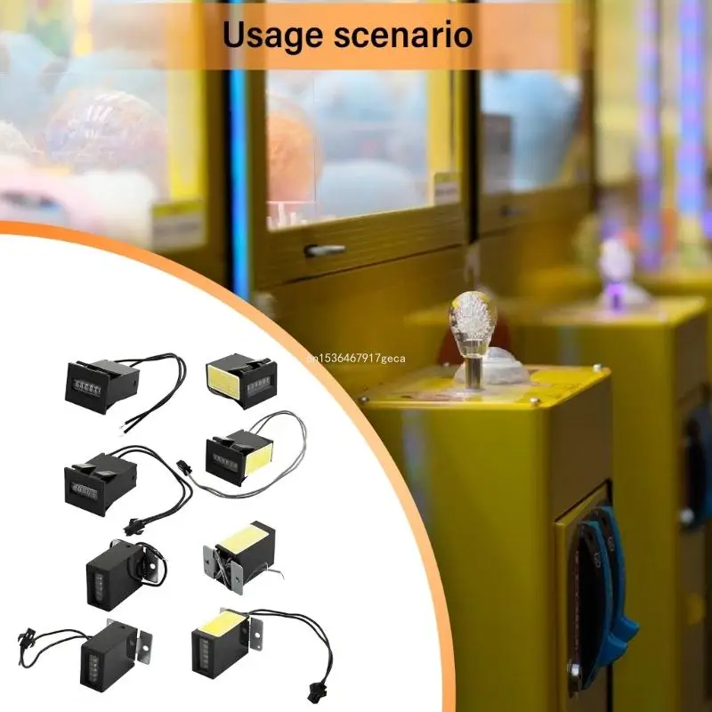 Game Essential 6 Digit Claw Machine Counter with/No Terminals Accurate Count Dropship