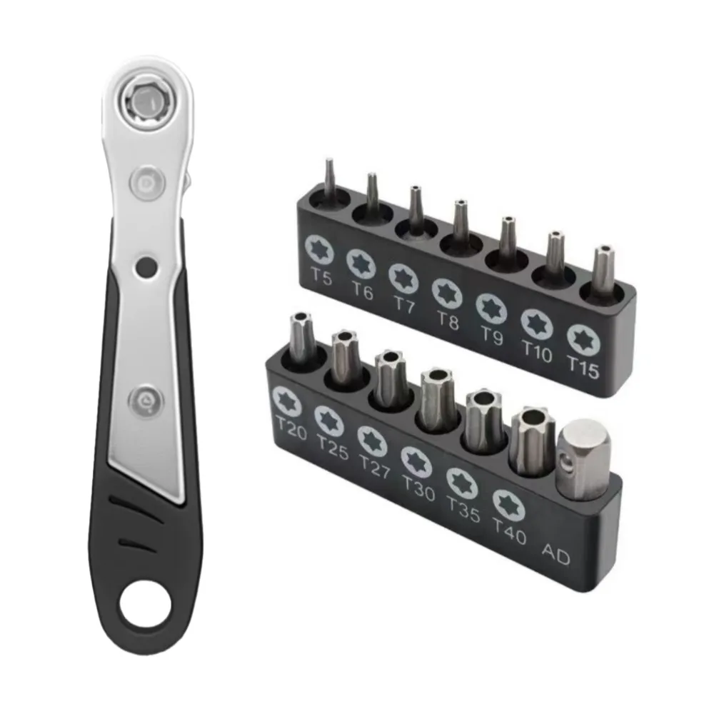 Torx-Schraubendreher-Bit-Set, manipulationssichere Sicherheitsbohrer, 25 mm lang, Flachkopf, 1/4 Zoll Sechskant-Schraubendreher, Handwerkzeuge T5-T40 – Detail 13