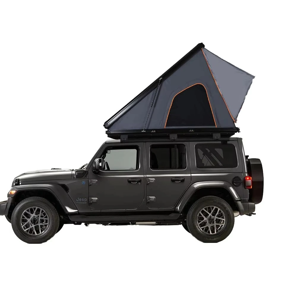 Triangle Hard Shell Rooftop Tent Solar Panel Aluminum Shell Quick Open for Car Camping OEM ODM Custom Logo Low MOQ
