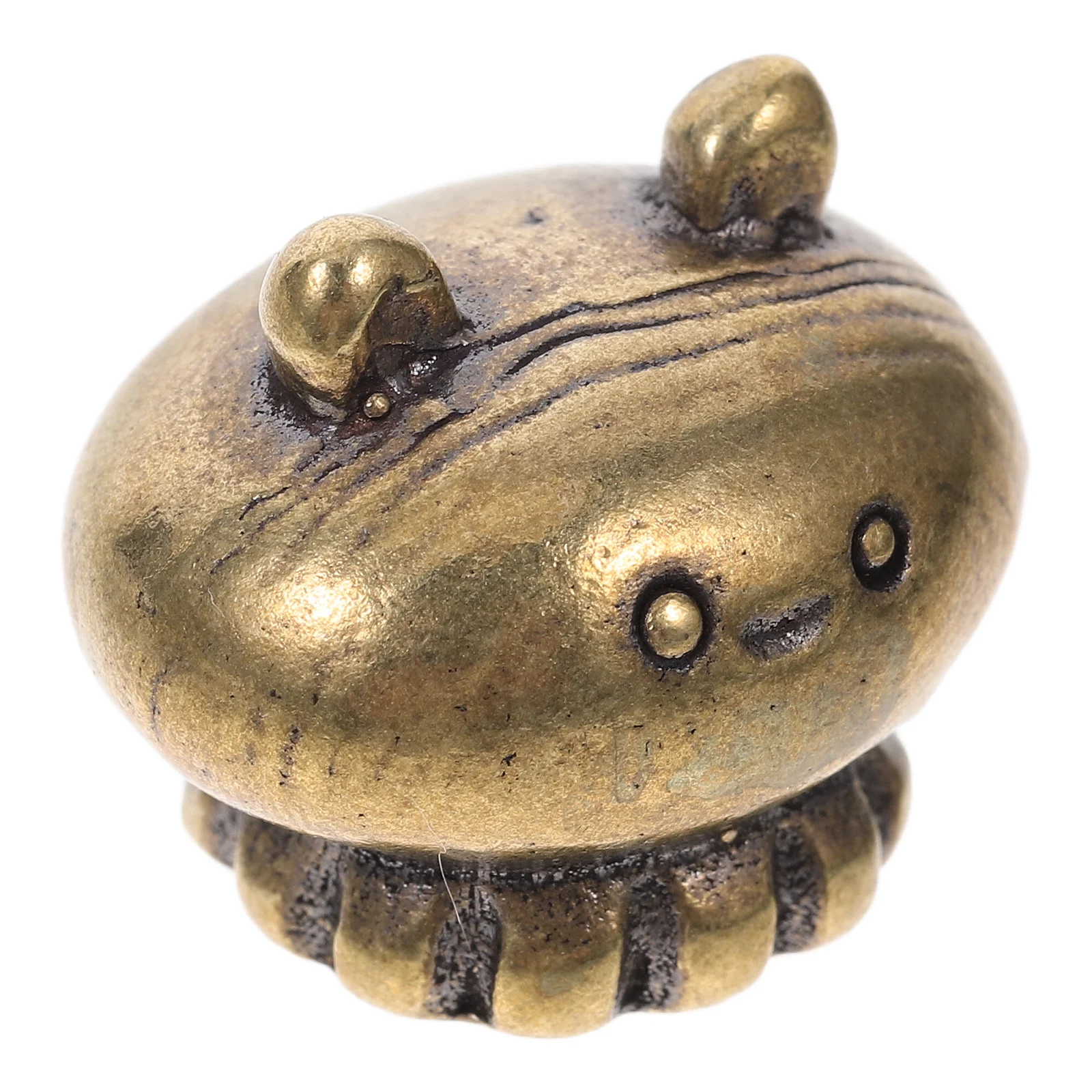 

Creative Brass Jellyfish Sculpture Aquarium Decor Fish Tank Miniature Statue Unique Oceanic Elegance Vintage Artistic Design