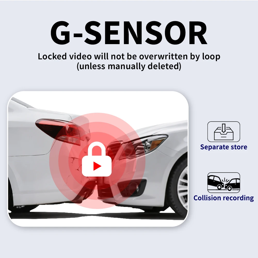 3Lens FHD 1080P Dashcam Car DVR Touch Camera Night Vision Loop Recording Front Inside Rear 3waysVehicle Accessories