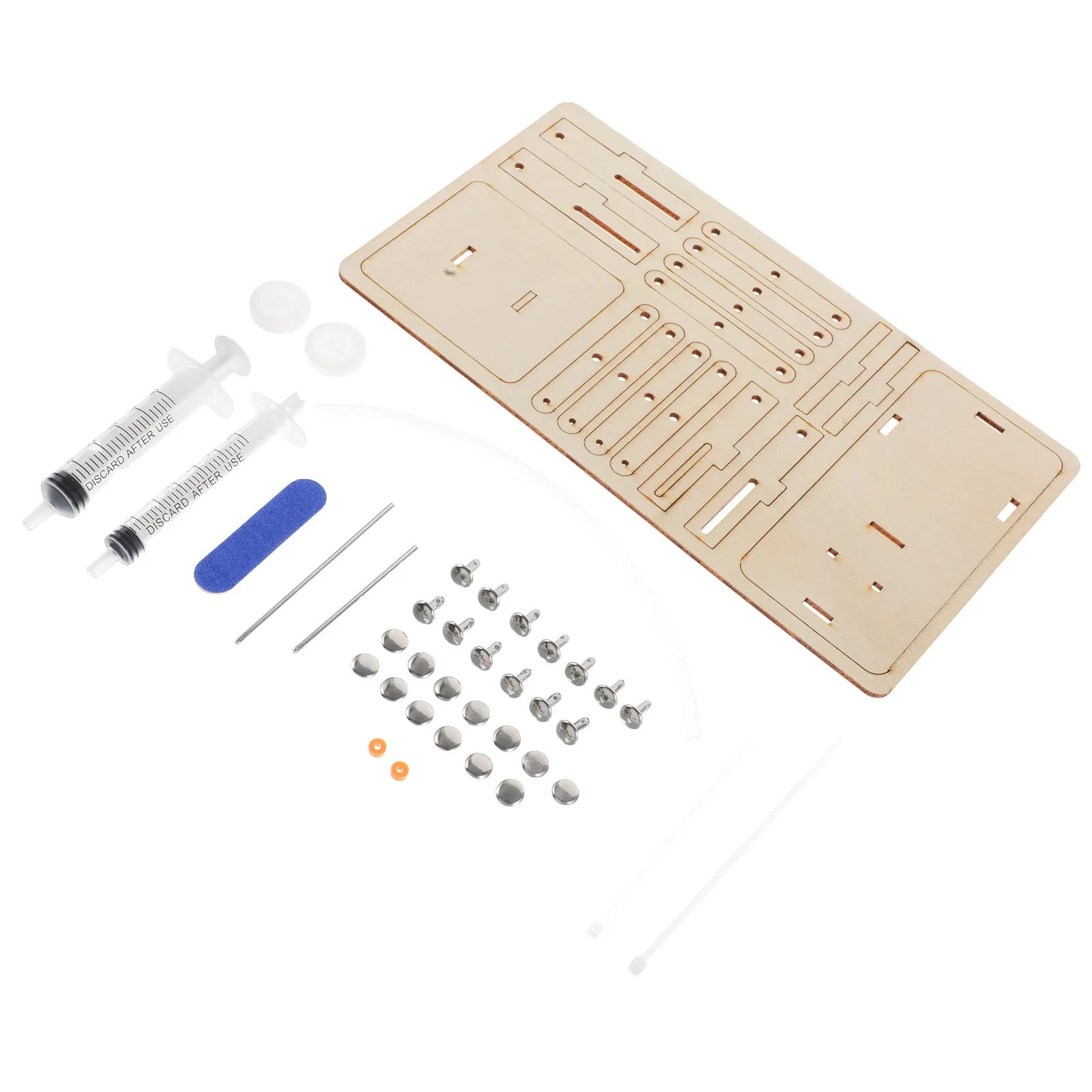 1Set Kids Engineering Kit DIY Hydraulic Lift Platform Wooden Puzzle Assembly Safe and Reliable Hydraulic Science Toy