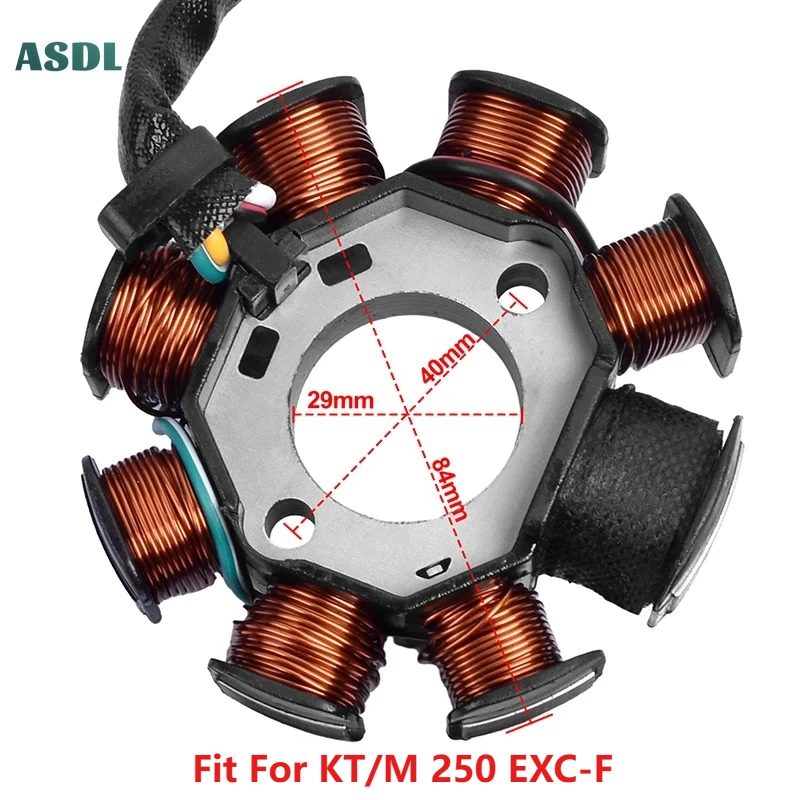 

Motorcycle Ignition Generator Magneto Stator Coil for KT/M 250 EXC-F 250 EXCF 250EXCF 250cc for KT/M250 Motorcycle Accessories