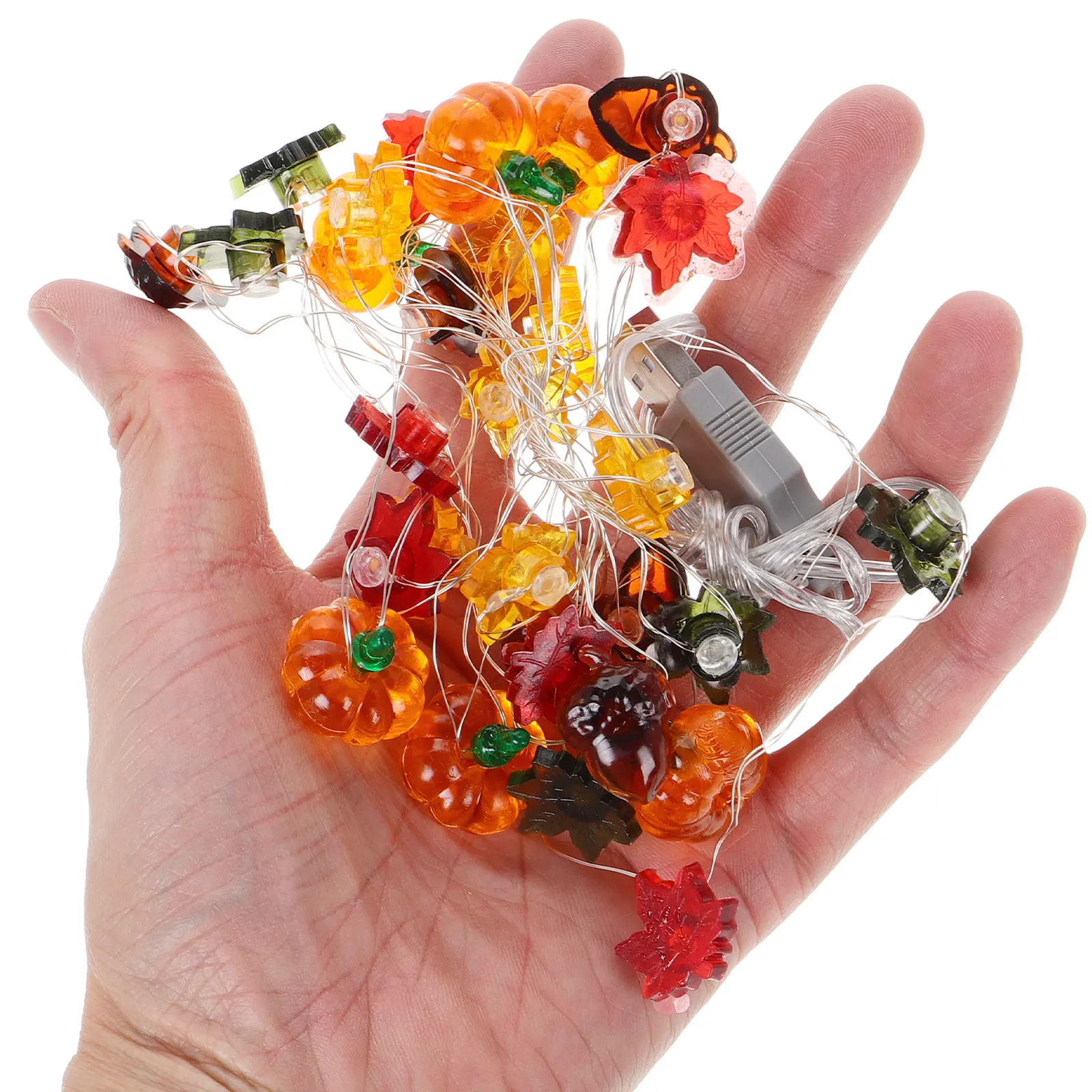 داخلي هالوين الديكور LED سلسلة ضوء الأسلاك النحاسية سقوط ضوء لغرفة النوم حفلة الخريف الشكر سلسلة أضواء