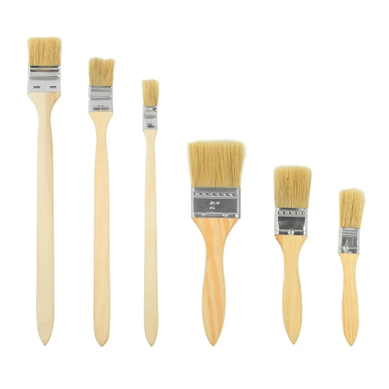 Flat Paint Brush Professional Acrylic Paint Brush Furniture Brush Cleaner for Wall Cabinet, Watercolor/Acrylic Painting