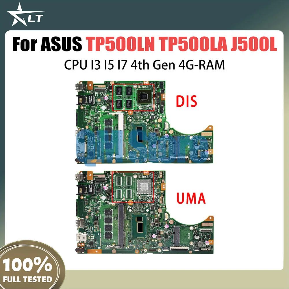 TP550LD Mainboard For ASUS TP550LJ TP550LA TP550L J550LA J550LD Laptop Motherboard I3 I5 I7 4th Gen CPU 4G RAM GT820M V2G