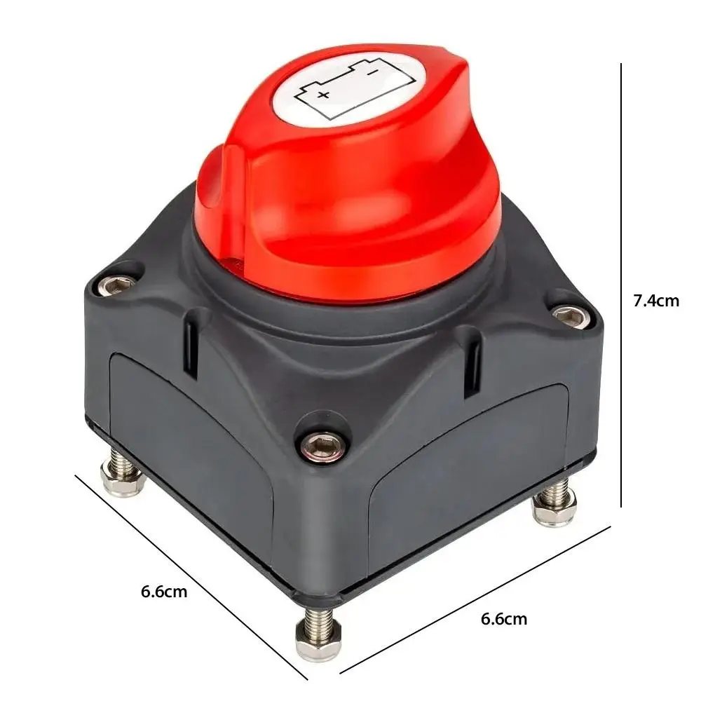 Autobatterie-Trennschalter 275 A, 2 Positionen, Ein/Aus, 12 V–48 V, Stromisolator, Abschaltung, Abschaltung für Auto, Auto, Wohnmobil, Boot, LKW, Fahrzeug – Detail 13