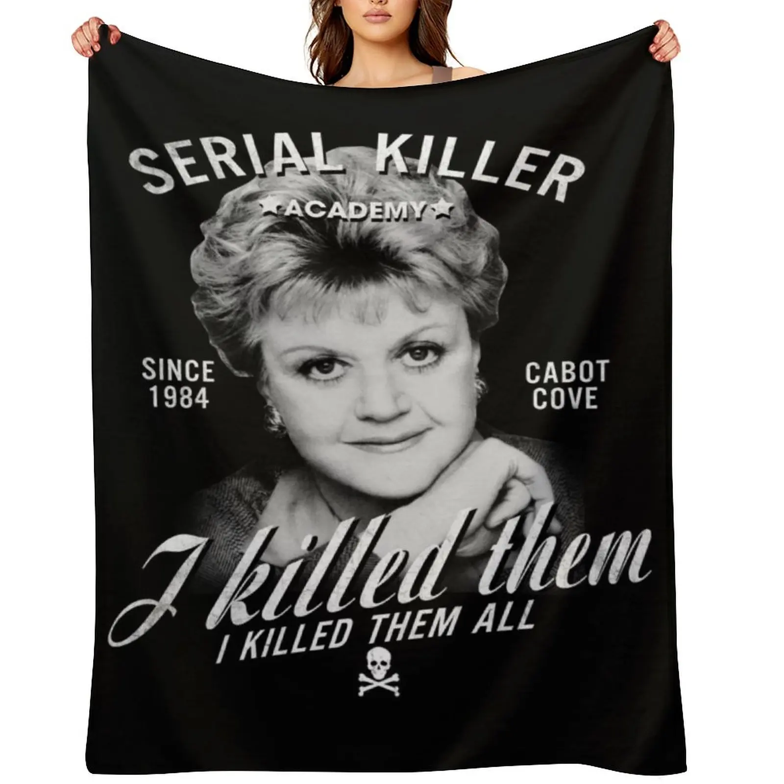 

Vintage Jessica Fletcher I Killed Them I Killed Them All Throw Blanket Decorative Beds Heavy Picnic Tourist Blankets