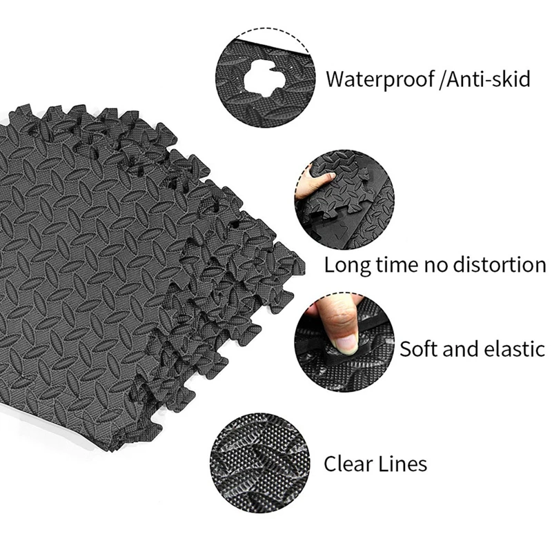 12Pcs Mats And Home Gym Floor Foam Floor Mats Exercise Mat Floor Matt For Floors Foam Flooring Tiles