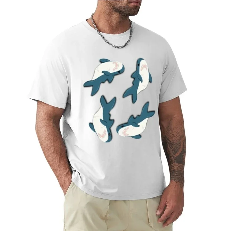 Shark - Yellow T-Shirt Aesthetic clothing tees plain white t shirts men