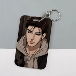 Anime Korean Manga BL Manwha Jinx Keychain Card Holder Joo Jaekyung Kim Dan Keychains Bank Bus ID Credit Cards Key Ring Chains