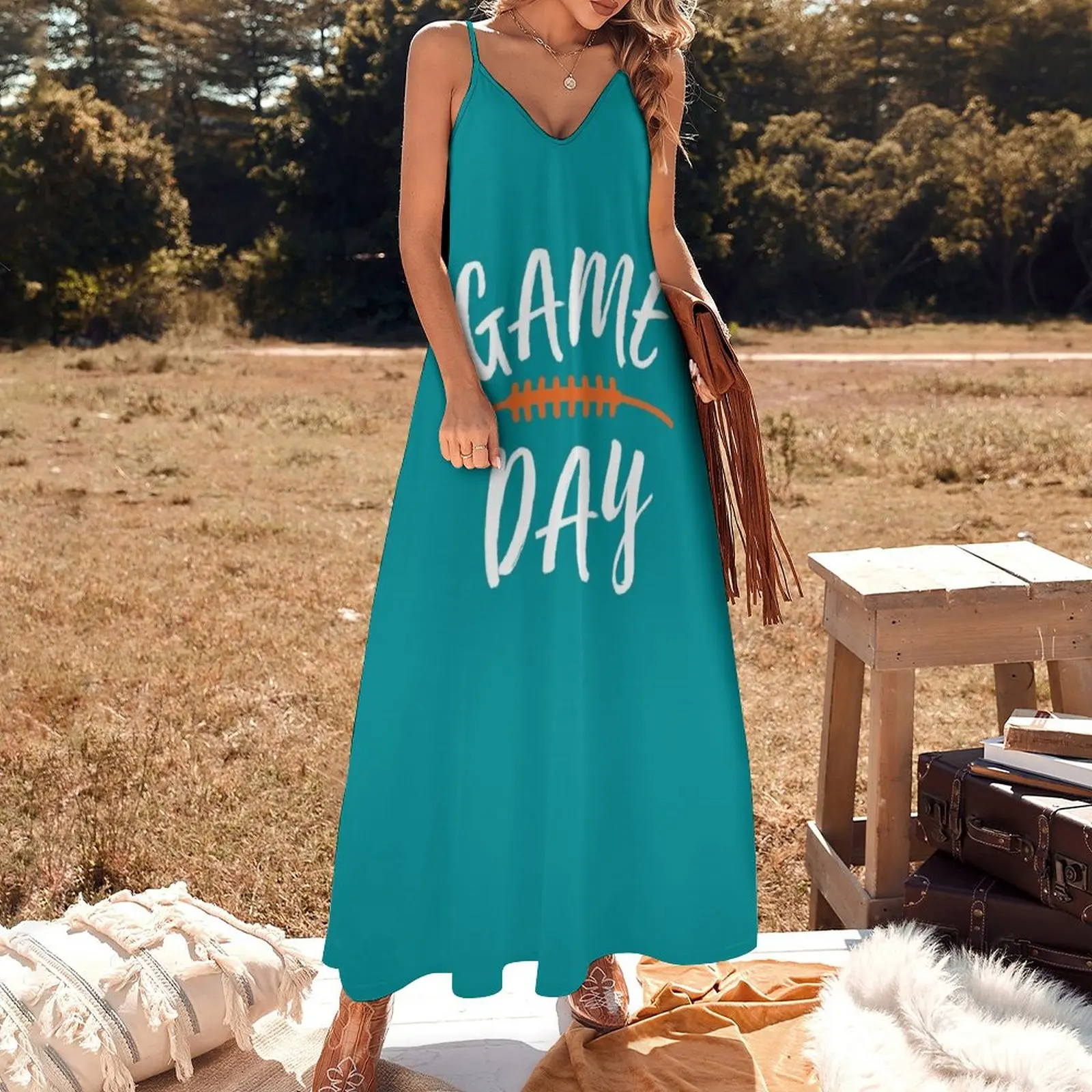 Game Day - Football Lovers Sleeveless Dress loose women's dress women clothing 2023 new arrivals