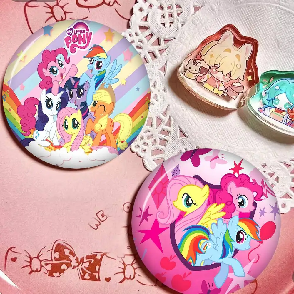 M-My L-Little PonyS-S Anime Anime Brooches Cute Cartoon  Badge Jacket Jeans Lapel Pin Gift Accessorie