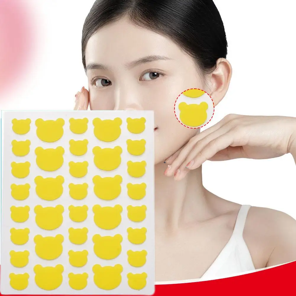 

New Little Bear Duck Invisible Acne Mask Cute Cat Claw Acne Patch Patch Acne Facial Skincare 36PCS V5O6