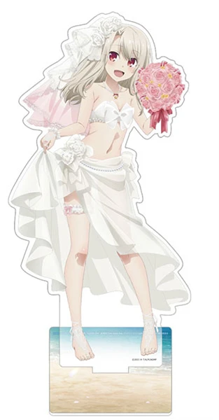 أنيمي مصير kaleid بطانة فستان الزفاف ملابس السباحة سلسلة الاكريليك الدائمة علامة سطح المكتب زخرفة الأصدقاء هدايا عيد الميلاد 15 سنتيمتر