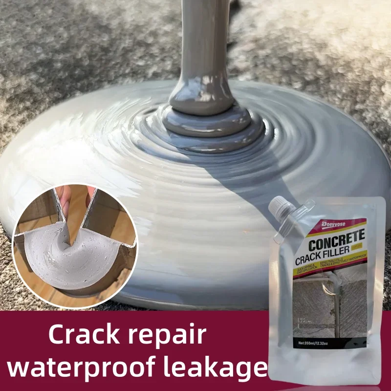 500ml/350ml Concrete Crack Repair Caulk Quick Dry Self Leveling Waterproof Driveway Joint Sealant