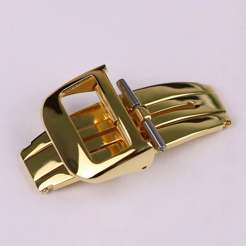 XIANERSHANG Men Custom J-aeger-LeC-oultre Watch Clasp 18MM 16MM Screw Rod Belt Buckle Stainless Steel Polishing Butterfly Buckle