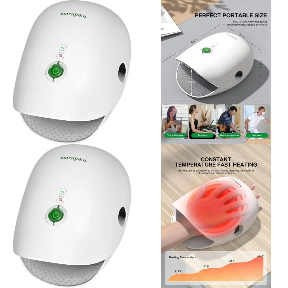 

Массажер для рук с подогревом и компрессией для облегчения симптомов артрита и синдрома запястного канала, идеальный тренажер для растяжки суставов — идеальный подарок на день рождения для мужчин