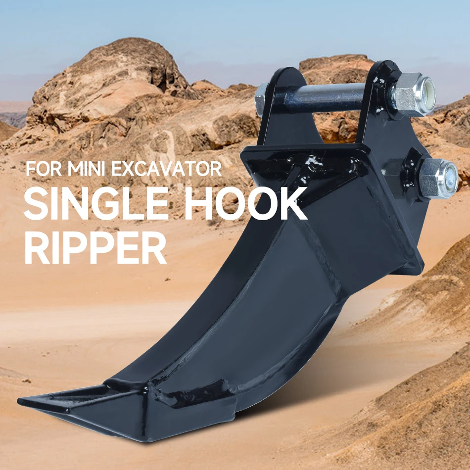 Minigraafmachine Ripper Kleine graafmachine Losmaakhulpstukken voor het graven van wortelvegetatie Struiken en kleine bomen Graafmachineaccessoires