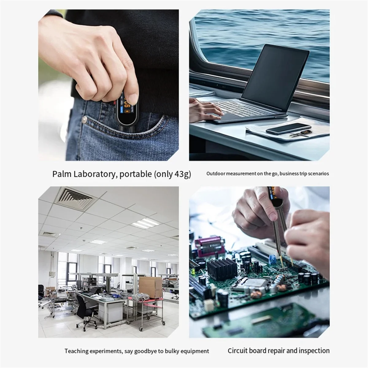 A83Z  Mini Smart Tweezer Tester Tester Digital Resistance Capacitance Inductance Continuity Diode Test