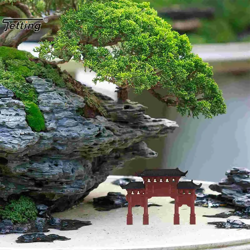 Miniature Archway Statue Ancient Building Model Japanese Garden Decor Fish Tank Decor Memorial Gate Mini Aquarium Decorations
