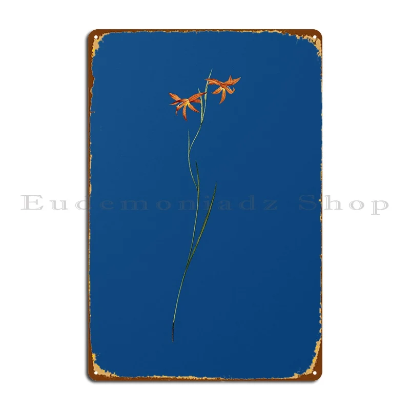 Gladiolus Watsonius Metal Sign Painting Wall Decor Customized Wall Decor Personalized Tin Sign Poster