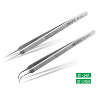 RELIFE RT-14A RT-14SA High Precision Stainless Steel Precise Sharp Tweezers For iPhone Samsung Repair