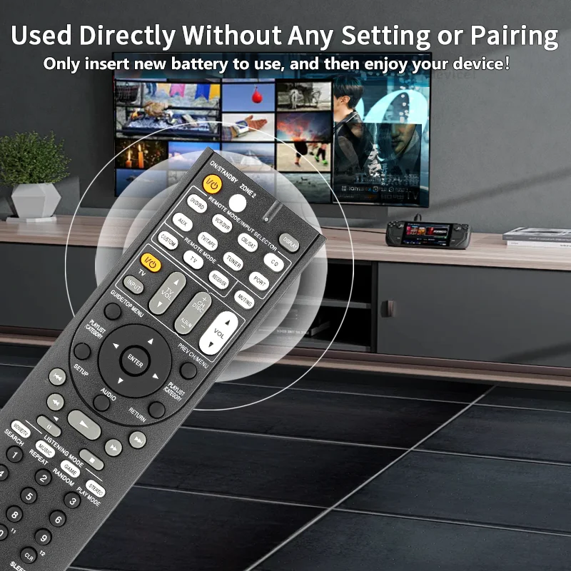 RC-737M RC737M for Onkyo Remote Control, For Onkyo AV Receiver TX-SR507 TX-SR577 TX-SR507B HT-S6200 HT-S620 HT-R670 HTP-670 SKF-