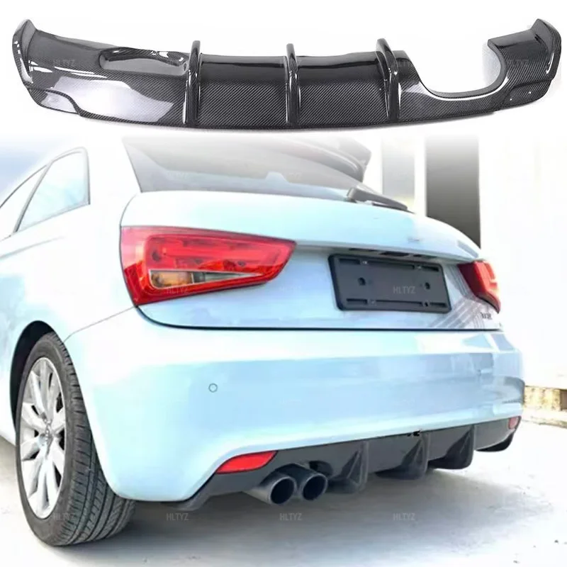 For 2009-2015 Audi A1 high-quality carbon fiber car rear bumper lip rear spoiler diffuser protective cover (only 2 doors)