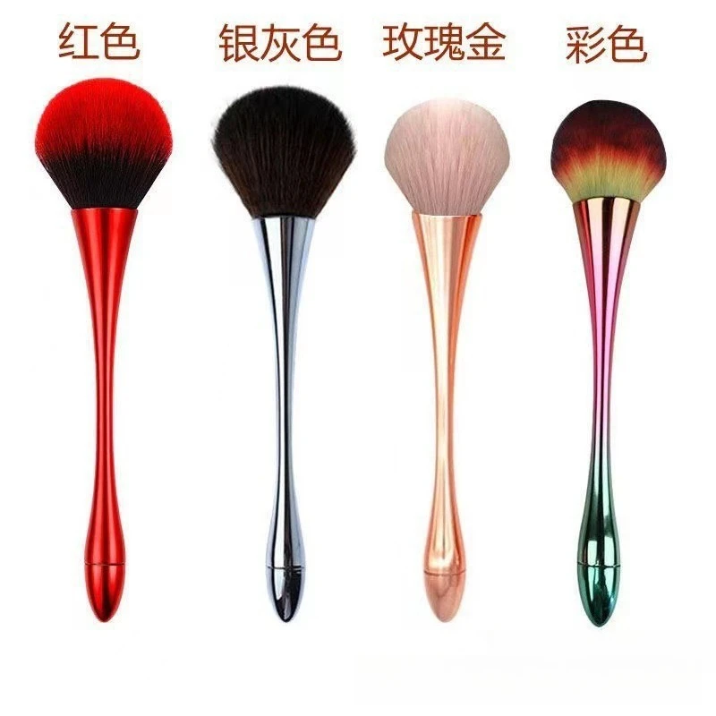 Poederblushborstel Professionele make-upborstel Grote cosmetische gezichtscont Cosmetische lange pool Gezichtscont brocha colorete Make-uptool