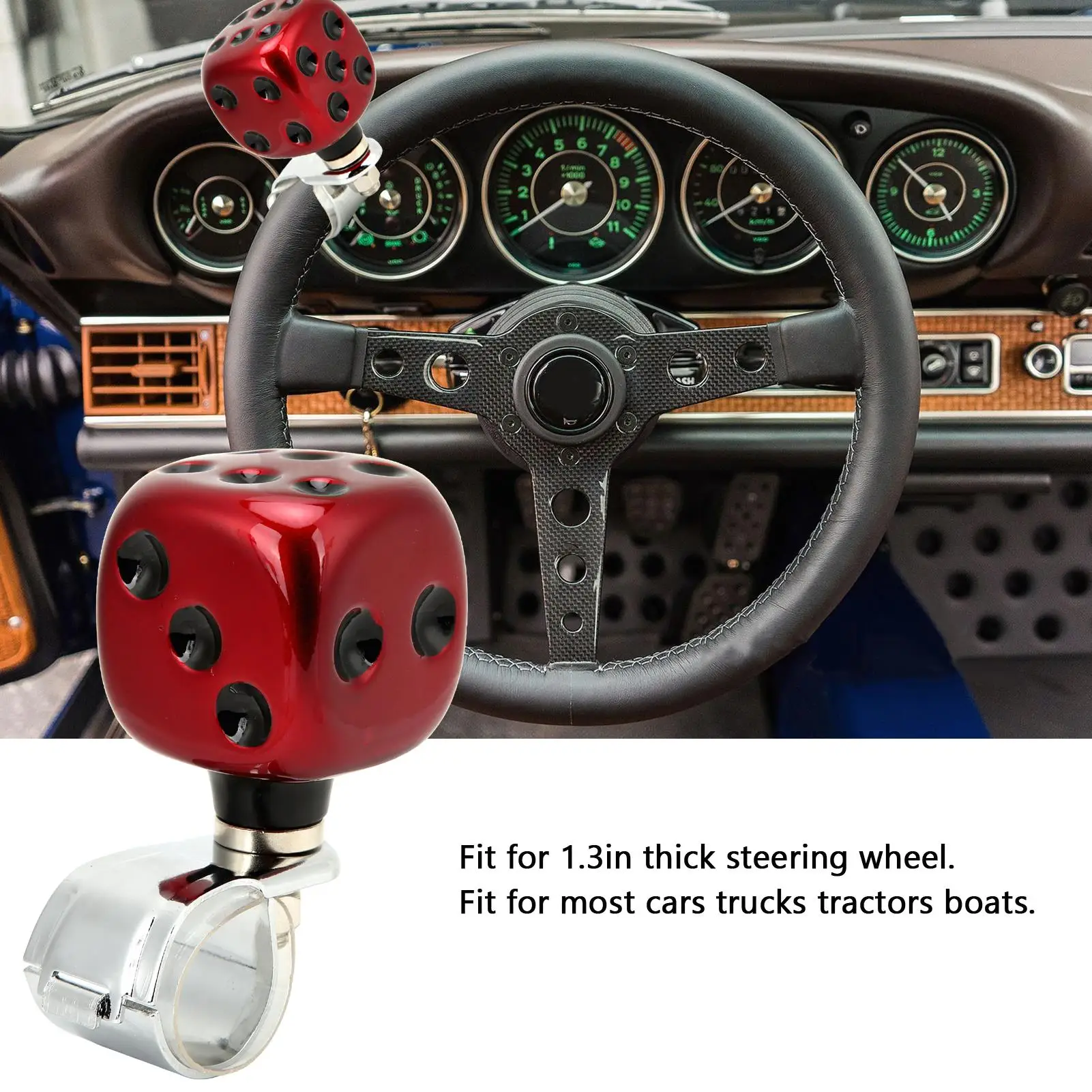 Car Truck Boat Tractor Spinner Steering Wheel Power Handle Suicide Knob Labor Saving Surface Design Durable Use - AliExpress