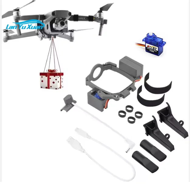 Metal Servo for Mavic 2 Pro Drone Accessories for Payload Delivery Airdrop & Fishing Drone Transport Device