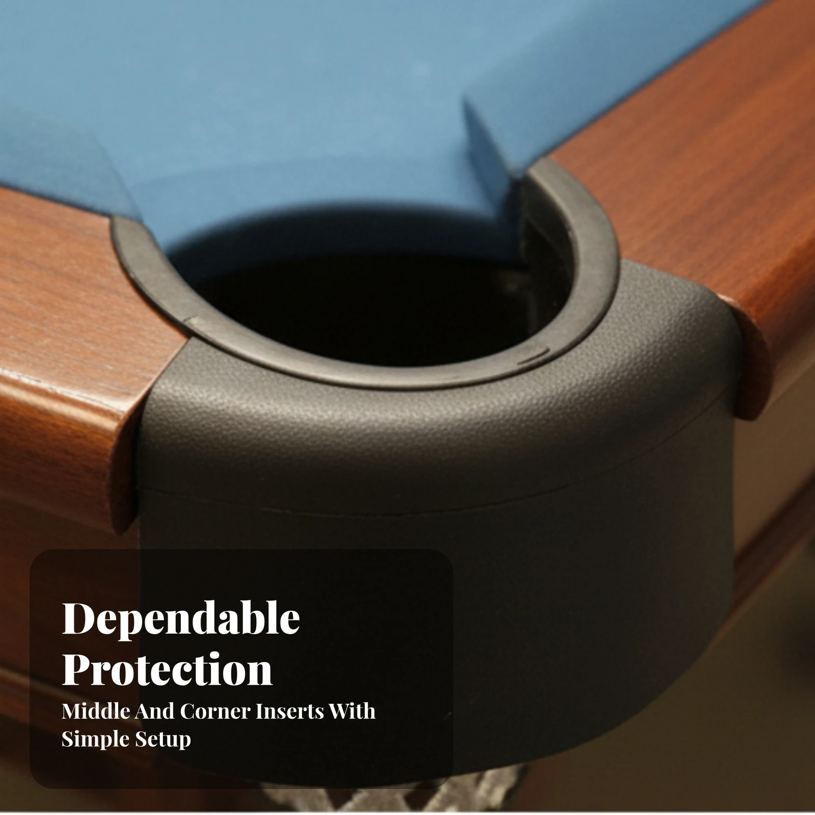 6 Pieces Billiard Table Pocket Liner Heavy Duty Pool Table Pocket Guard Smooth Surface Easy to Install for Game Rooms