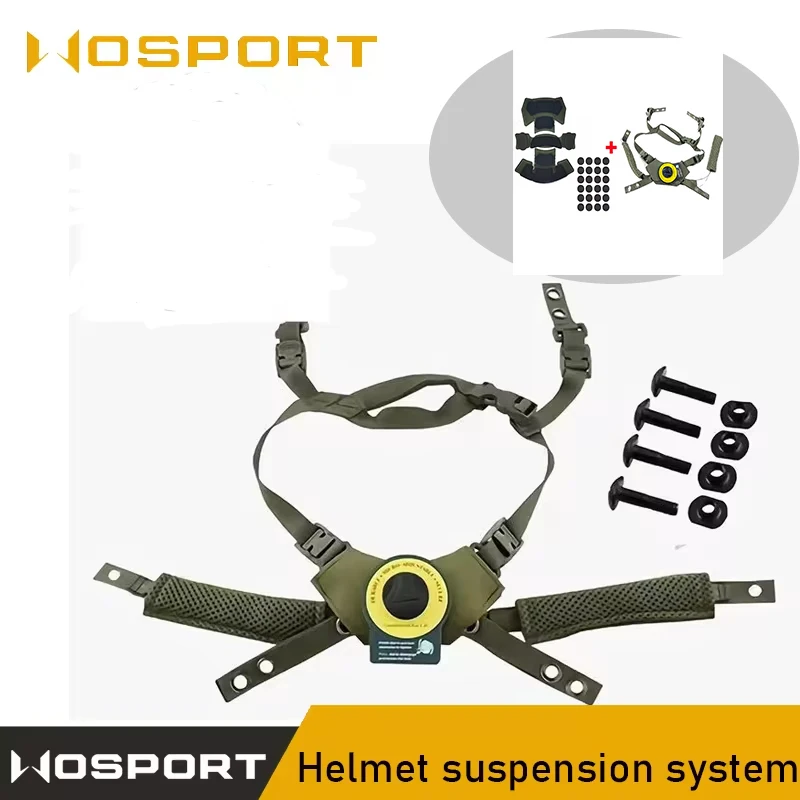 

Tactical Helmet Suspension System, Fixed Rope, Team Wendy, FAST MICH