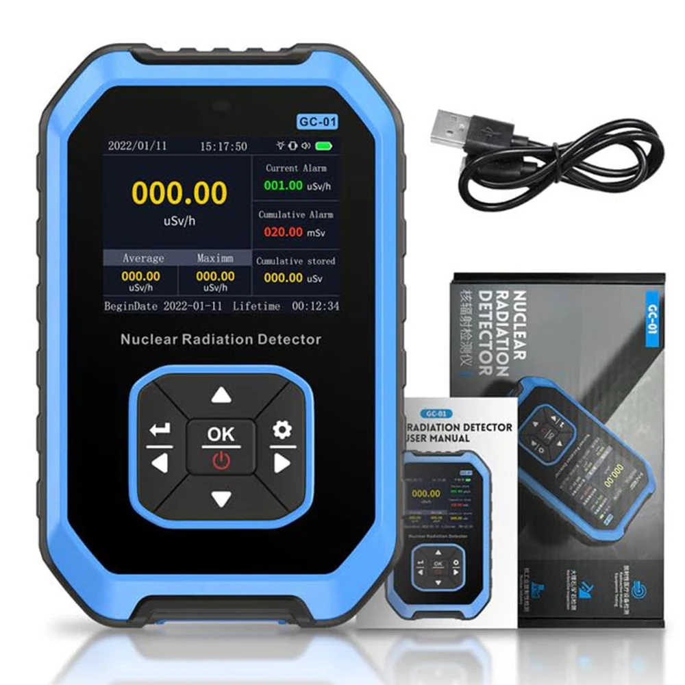 Blue Colour Nuclear Radiation Detector X Ray Real Time Monitoring High Sensitivity Digital Radioactive Detection Meter  for Marb