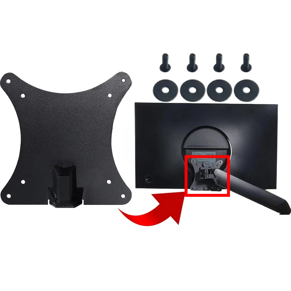 Metal - VESA Wall Mount Adapter for Samsung C24RG50FQC LC24RG50FQCXXF LC32F397FWNXZA Monitor Bracket Mounts to Stand / Arm