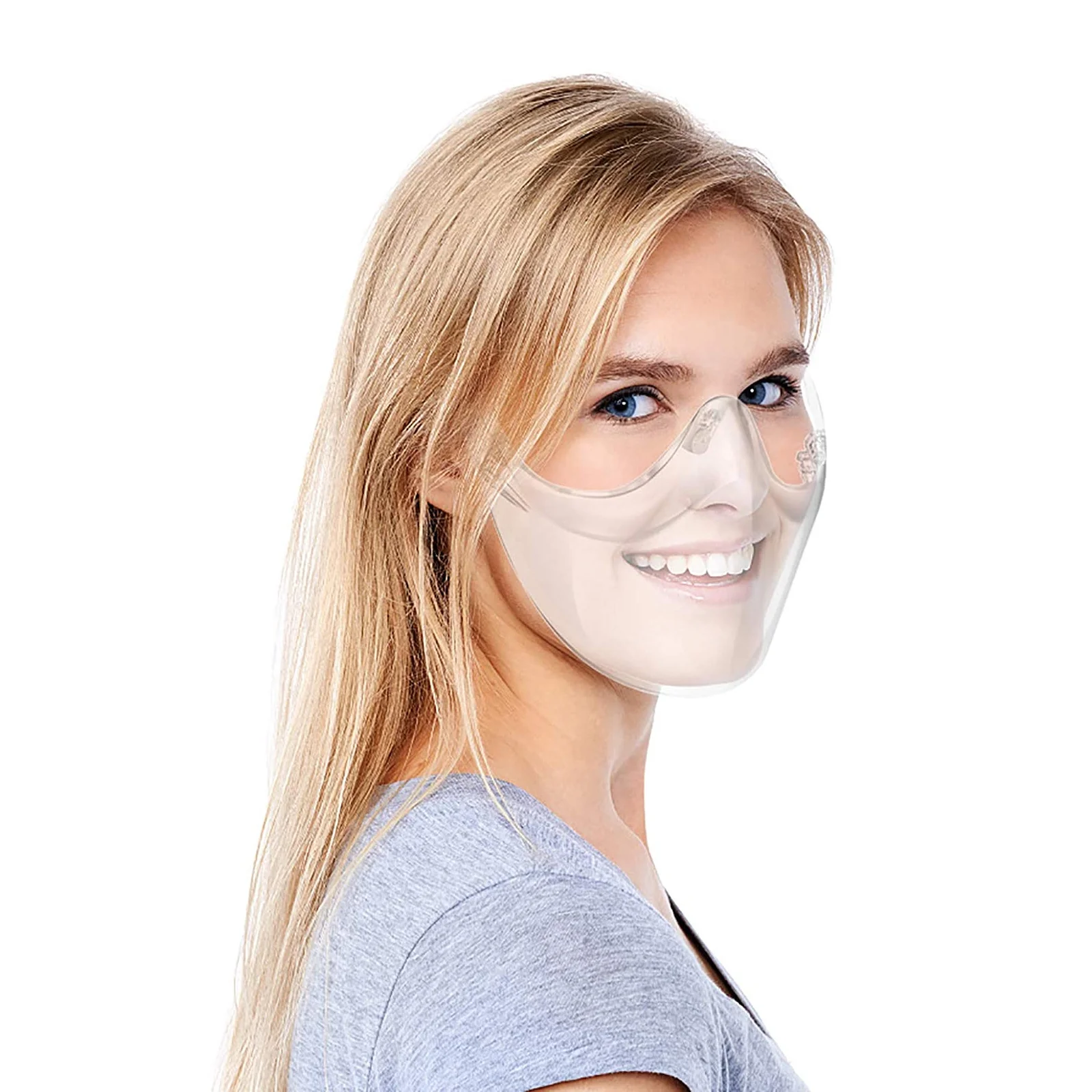 Cubierta facial duradera, ligera, de pequeño volumen, práctica máscara protectora, protector facial reutilizable para uso doméstico en viajes al aire libre