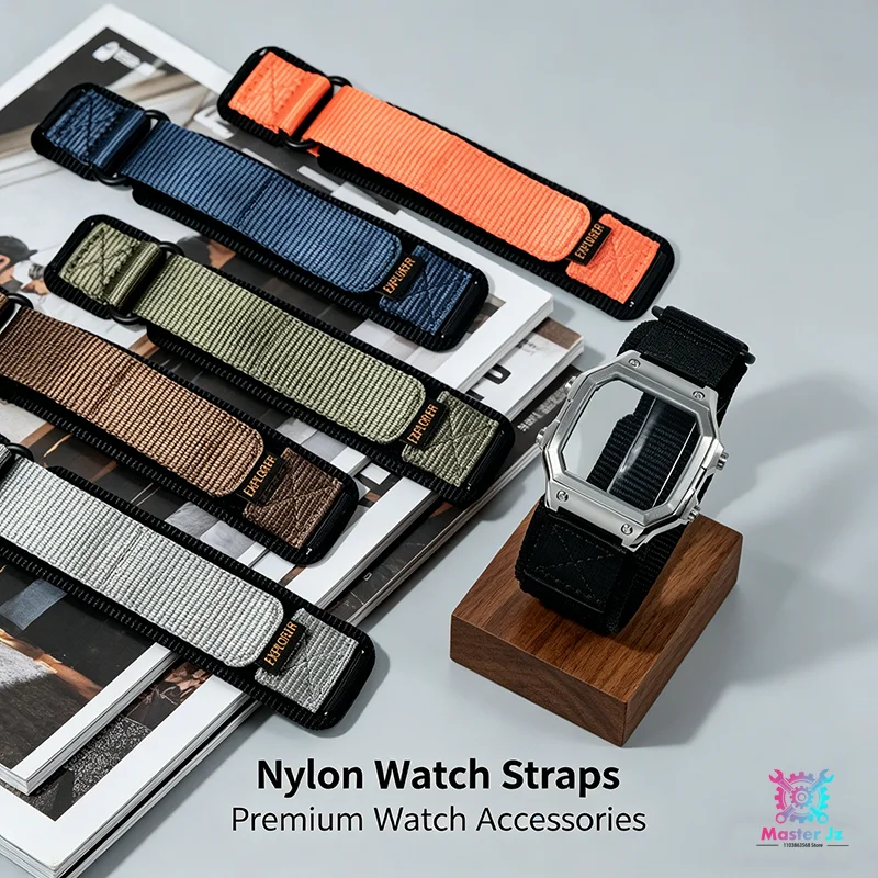 18mm Nylon-Armband für Casio AE1200 316LSS Uhrengehäuse Schnellwechsel-Struktur Geflochtenes Nylon-Armband Royale Mod Zubehör