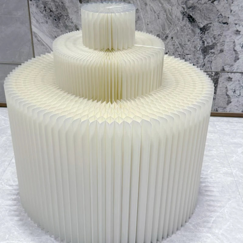 Folding Paper Display Stand Cylinder Variety Origami Dessert Table Pillar Free Bending Display Giant Cake Table cabinets