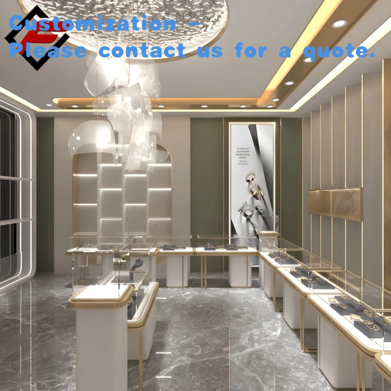 custom.Customizable LED-Lit Retail Display Counter Beauty & Perfume Stores Wig Shop Tempered Glass Metal Showcase Furniture