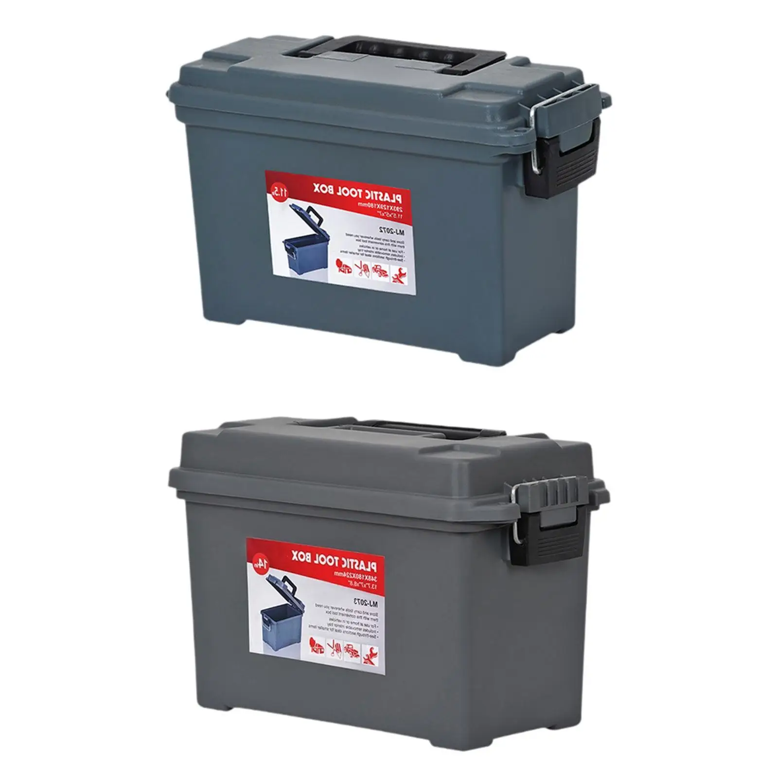 Tool Storage Box Tool Storage Container Sealed Waterproof Portable Tapered