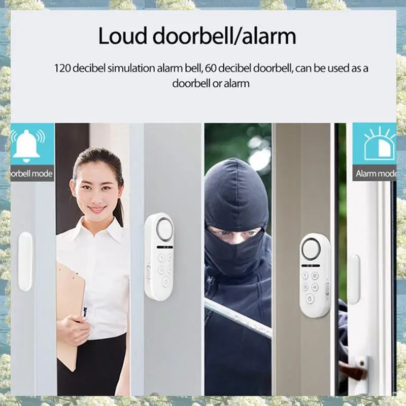 جديد-Tuya الذكية نافذة الباب إنذار الاستشعار الباب المغناطيسي عن بعد الصوت والضوء كلمة المرور نزع سلاح تويا المنزل الذكي