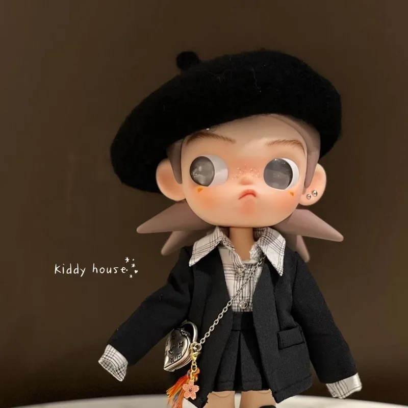 ل Zsiga عمل الشكل دمية الخريف الشتاء نمط الملابس مجموعة النمط الغربي قبعة غازي شقيقة زي مناسبة للدمى مقياس 1/8