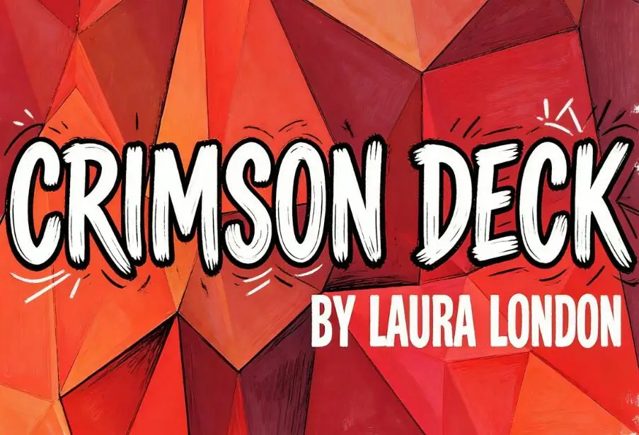 

Crimson Deck by Laura London (Gimmicks and Online Instructions) Card Magic Tricks Illusions Magician Decks Magia Props