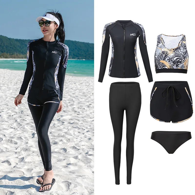 

Женский купальник Rash Guards для всего тела, тонкий гидрокостюм, гидрокостюм с защитой от ультрафиолета, рубашка для плавания и серфинга с длинными рукавами