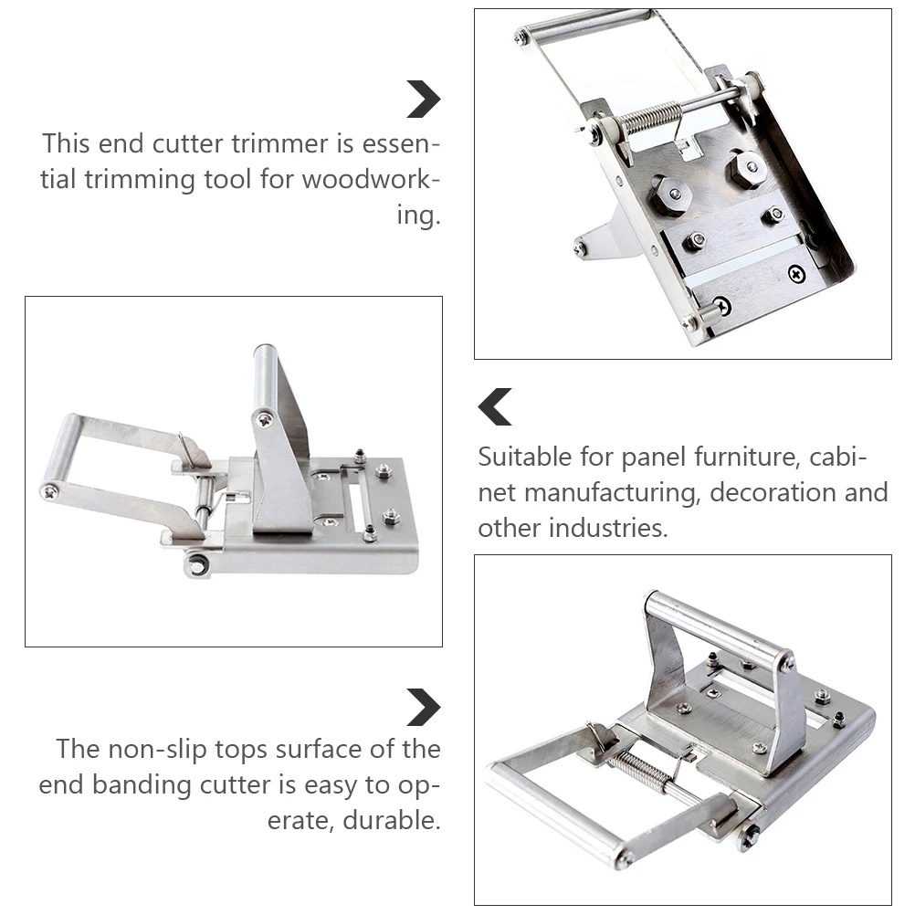 

Banding Cutting Trimming Machine Stainless Steel Woodworking Trimmer Silver Metal